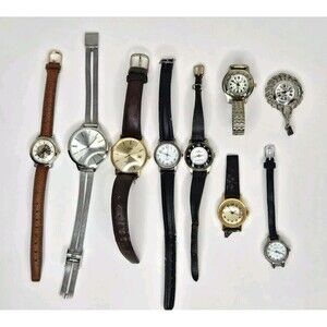 Lot of 9 Vtg Women's watches For Repair Or Parts Timex, Acqua, Desire, Harvester